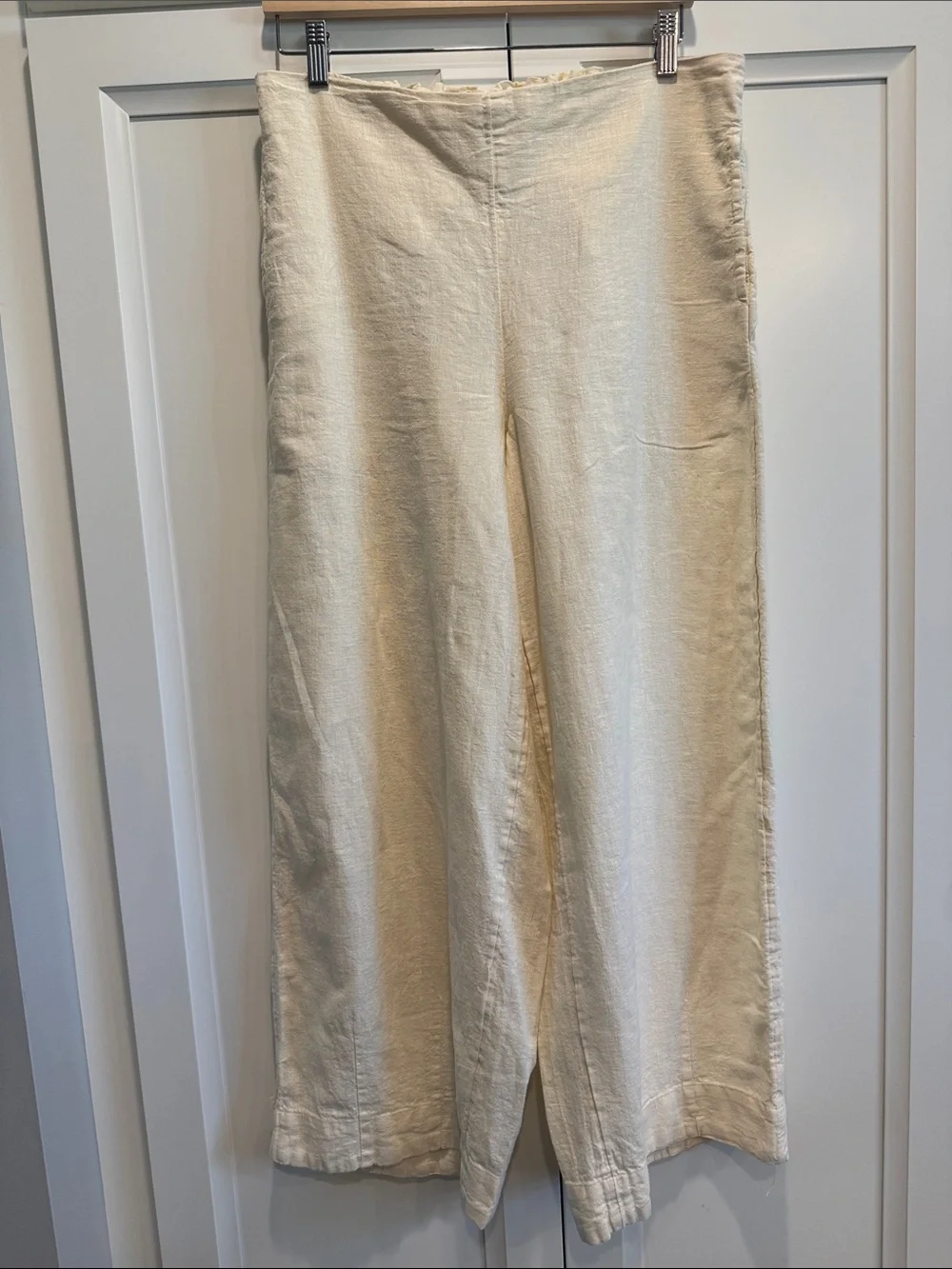 Free People Free-est Dune Pant-Wide Leg-Linen Blend Pull-On Pant